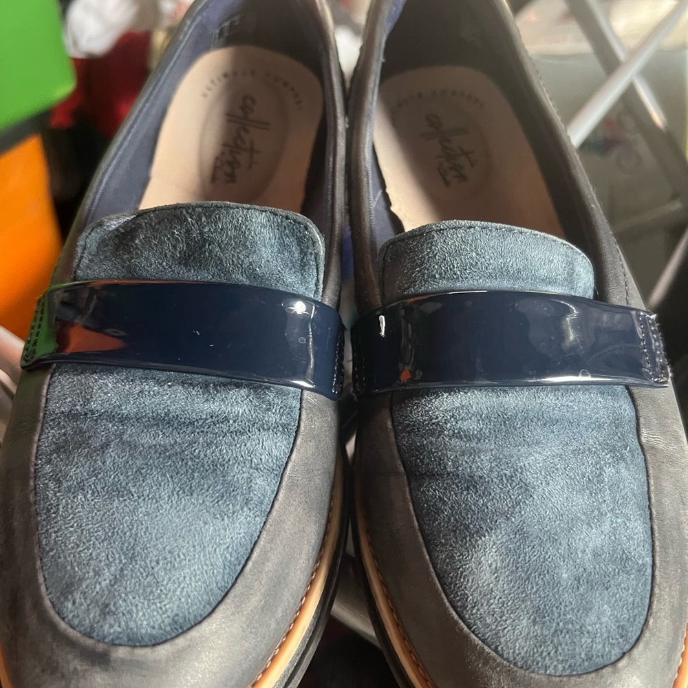 Collections by Clark’s Blue Loafers size 7.5